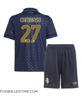 Günstige Juventus Andrea Cambiaso #27 3rd trikot Kinder 2024-25 Kurzarm (+ Kurze Hosen)